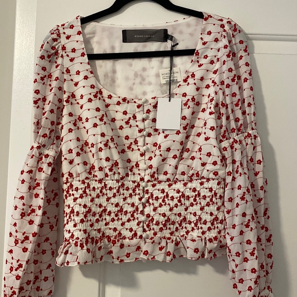Code x Mode Valentine’s Day blouse
